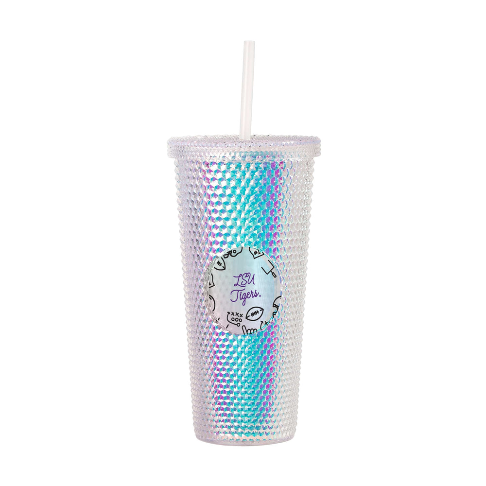 LSU 24oz Playmaker Iridescent Stud Tumbler - Logo Brands - Flyclothing LLC
