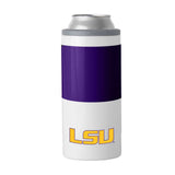 LSU 12oz Colorblock Slim Can Coolie - Logo Brands - Flyclothing LLC