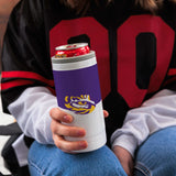 LSU 12oz Colorblock Slim Can Coolie - Logo Brands - Flyclothing LLC