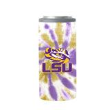 LSU 12oz Tie Dye Slim Can Coolie - Logo Brands - Flyclothing LLC