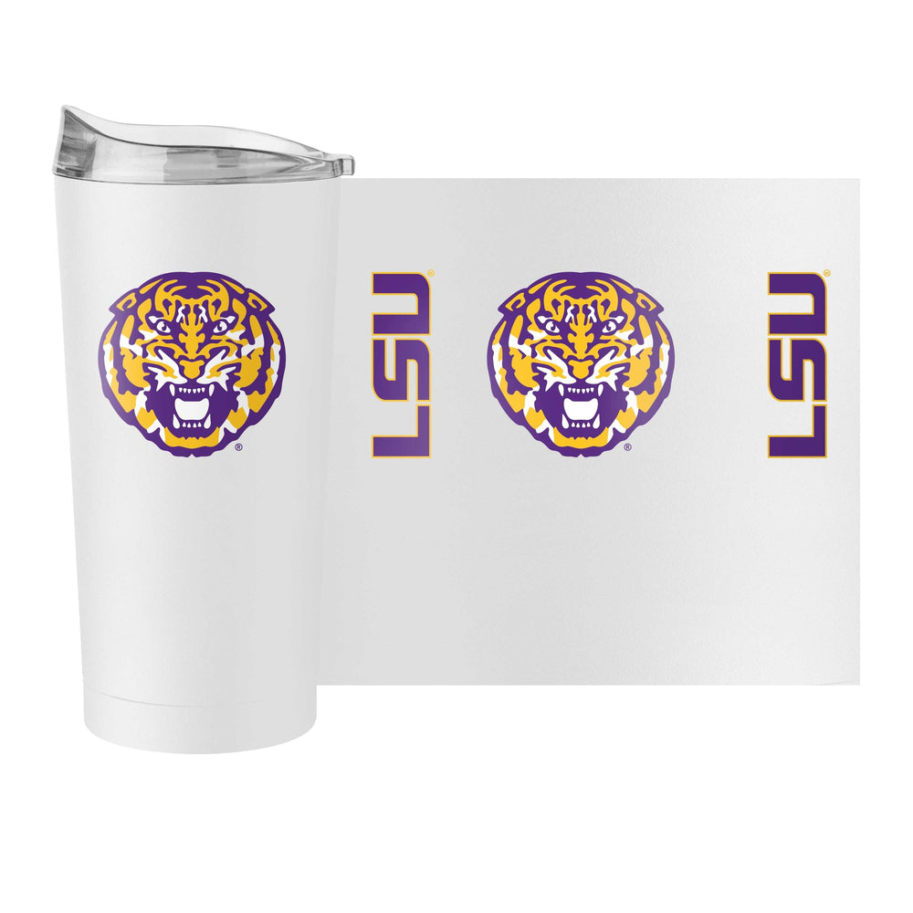 LSU Alternate Logo 20oz Gameday Powder Coat Tumbler - Logo Brands - Flyclothing LLC