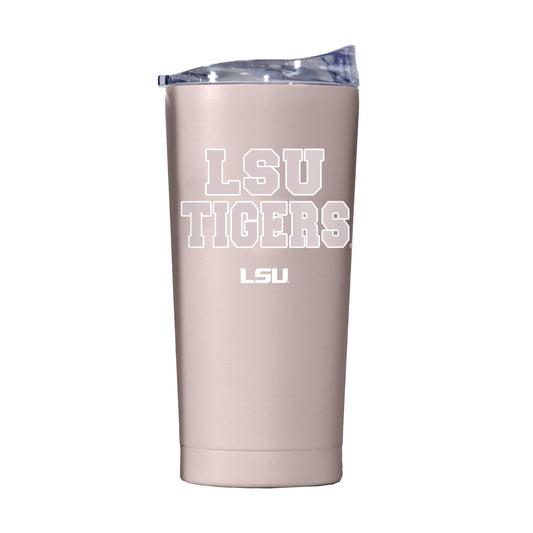 LSU 20oz Stencil Powder Coat Tumbler - Logo Brands - Flyclothing LLC