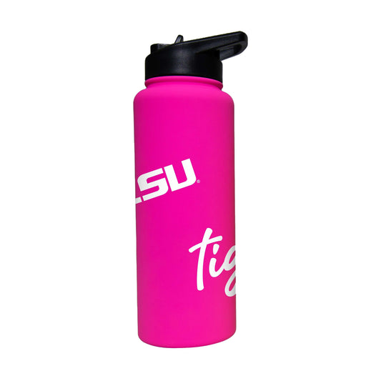 LSU 34oz Electric Bold Soft Touch Quencher - Logo Brands - Flyclothing LLC