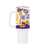 LSU 40oz Native Powder Coat Tumbler - Logo Brands - Flyclothing LLC