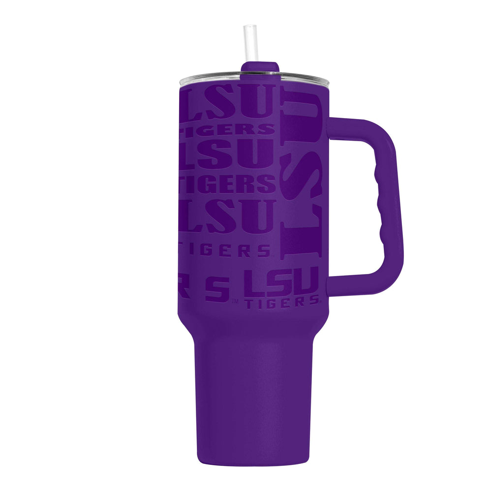 LSU 40oz Replay Powder Coat Tumbler - Logo Brands - Flyclothing LLC