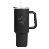 LSU 40oz Black Tonal Powder Coat Tumbler - Logo Brands - Flyclothing LLC