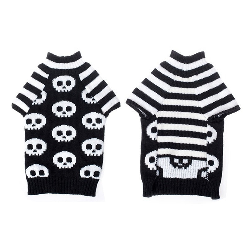 Skull Dog Halloween Sweater Pet Supplies - My Store - Flyclothing LLC