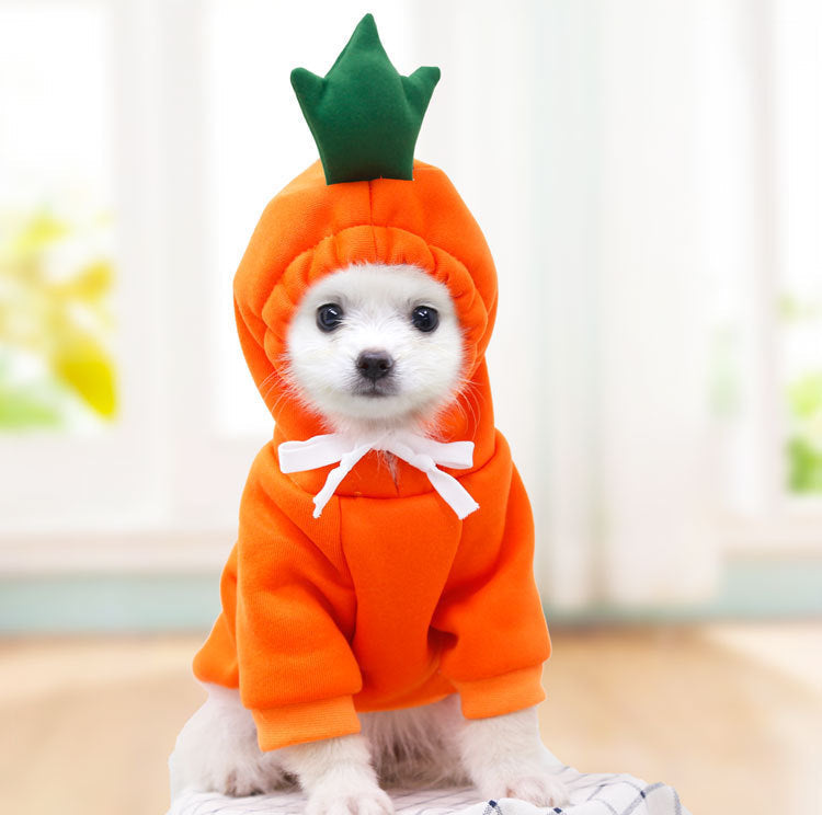 Cute Fruit Dog Clothes For Small Dogs Hoodies Winter Warm Fleece Pet Clothing Puppy Cat Costume Coat For French Chihuahua Outfit - My Store - Flyclothing LLC