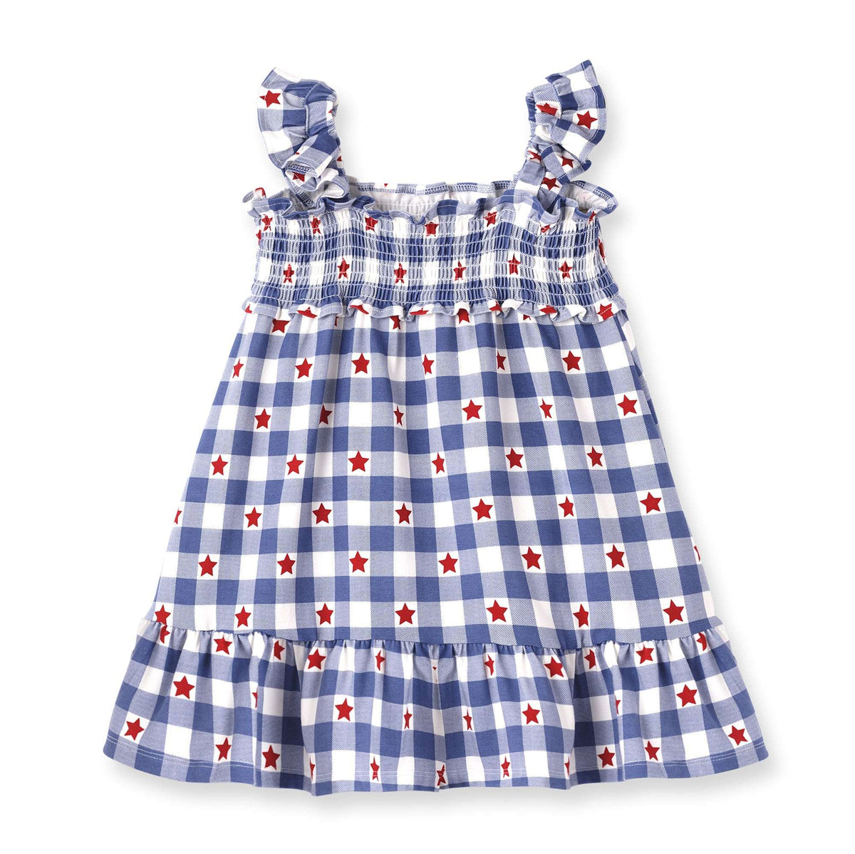 Americana Bamboo Smocked Dress - 4th of July - Tesa Babe - Flyclothing LLC