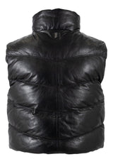 Ellen OS Leather Vest - Reversible