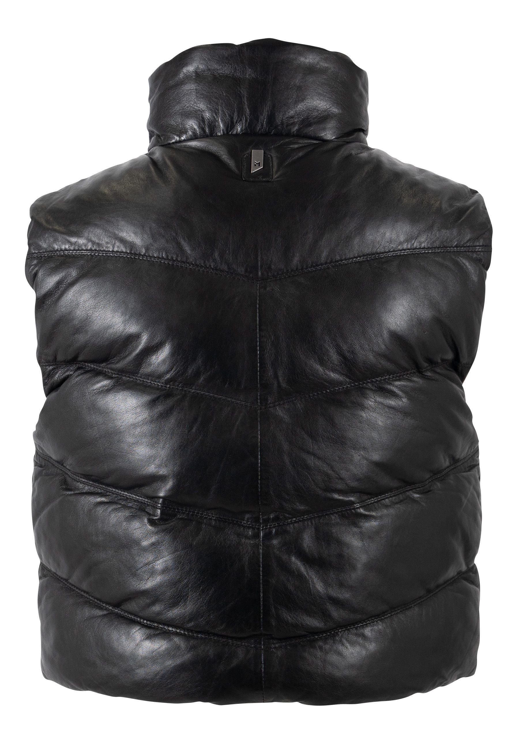 Ellen OS Leather Vest - Reversible