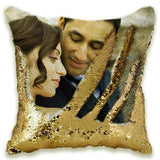 Custom Photo Cushion Cover Diy Personalized Sequin Luminous Pillowcase Room Decoration Baby Wedding Pet Photos Printed - My Store - Flyclothing LLC