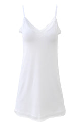 EGI Luxury Viscose Women's Lace-Trimmed Full Slips Chemise. Proudly Made in Italy (1629) - tittimitti - Flyclothing LLC