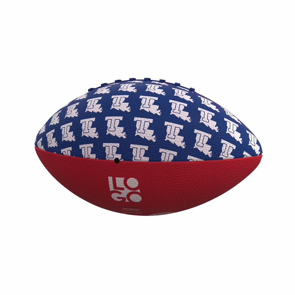 Louisiana Tech Mini Size Rubber Football - Logo Brands - Flyclothing LLC
