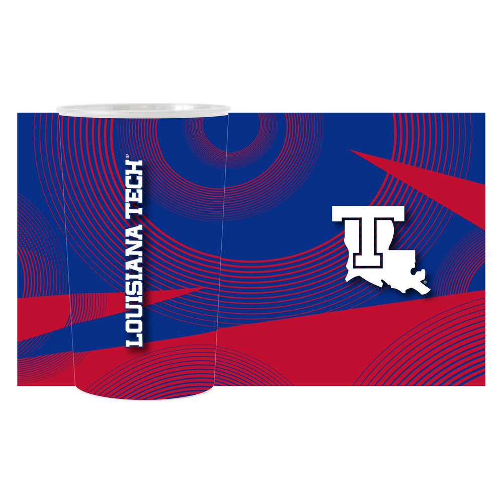 Louisiana Tech Geometric Hardwall Cup 4 Pack - Logo Brands - Flyclothing LLC