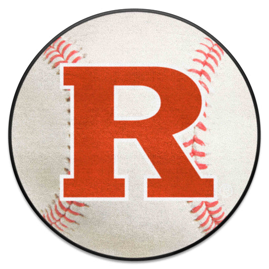 Rutgers Scarlett Knights Baseball Rug - 27in. Diameter - Rutgers