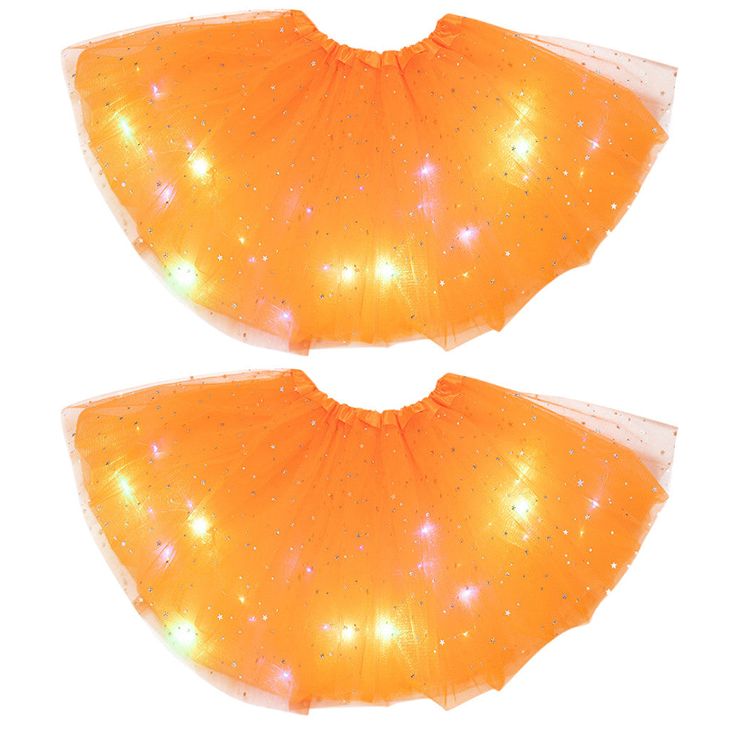 Magical & Luminous LED Princess Halloween Tutu Skirt Sequins Shiny Skirt - My Store - Flyclothing LLC