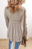 Scoop Neck Long Sleeve Top - Trendsi - Flyclothing LLC
