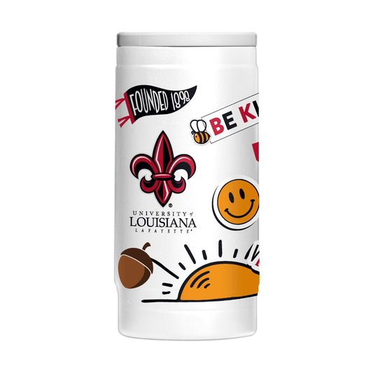 Louisiana Lafayette 12oz Native Powdercoat SlimCan Coolie - Logo Brands - Flyclothing LLC