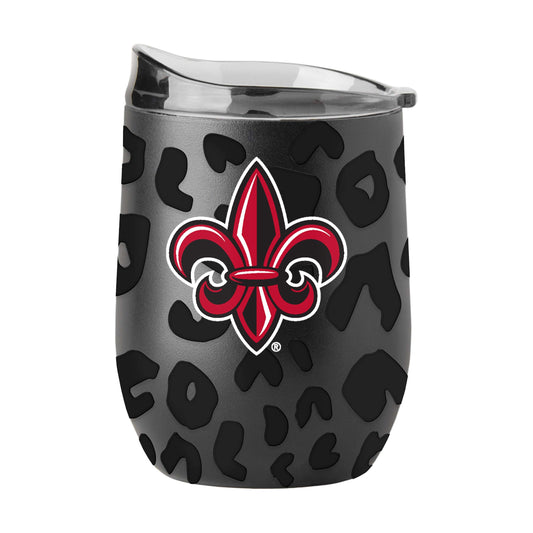 LA Lafayette 16oz Leopard Powdercoat Curved Beverage - Logo Brands - Flyclothing LLC