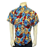 Rockmount Ranch Ware Menâs Short Sleeve Hawaiian Print Western Shirt in Red - Rockmount Clothing - Flyclothing LLC