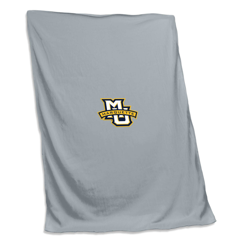 Marquette Gray Screened Sweatshirt Blanket - Logo Brands - Flyclothing LLC
