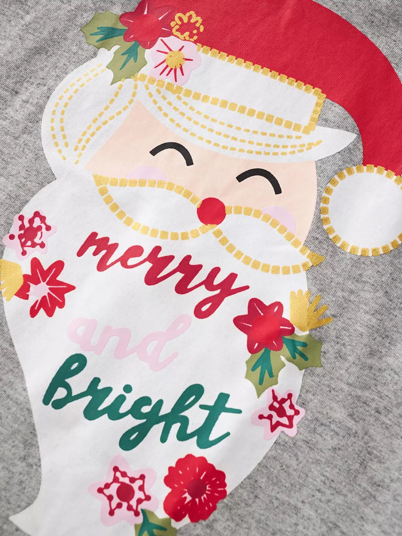 Children's Santa Graphic Long Sleeve Pajama Set - Trendsi - Flyclothing LLC