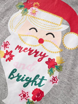 Children's Santa Graphic Long Sleeve Pajama Set - Trendsi - Flyclothing LLC