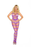 Elegant Memories Purple Strappy Bodystocking 1658q