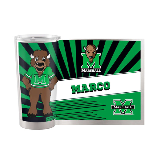 Marshall 20oz Mascot Stainless Tumbler - Logo Brands - Flyclothing LLC