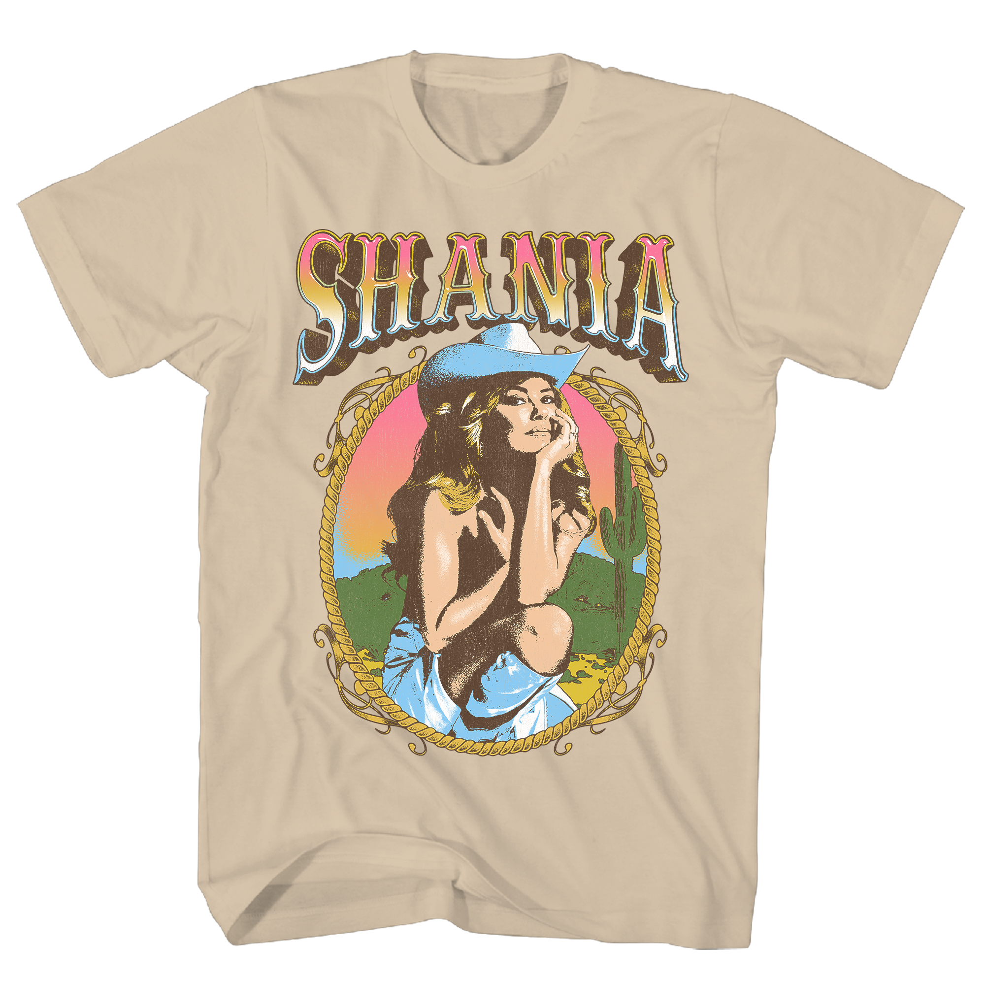 SHANIA TWAIN COWGIRL SAND T-SHIRT/S