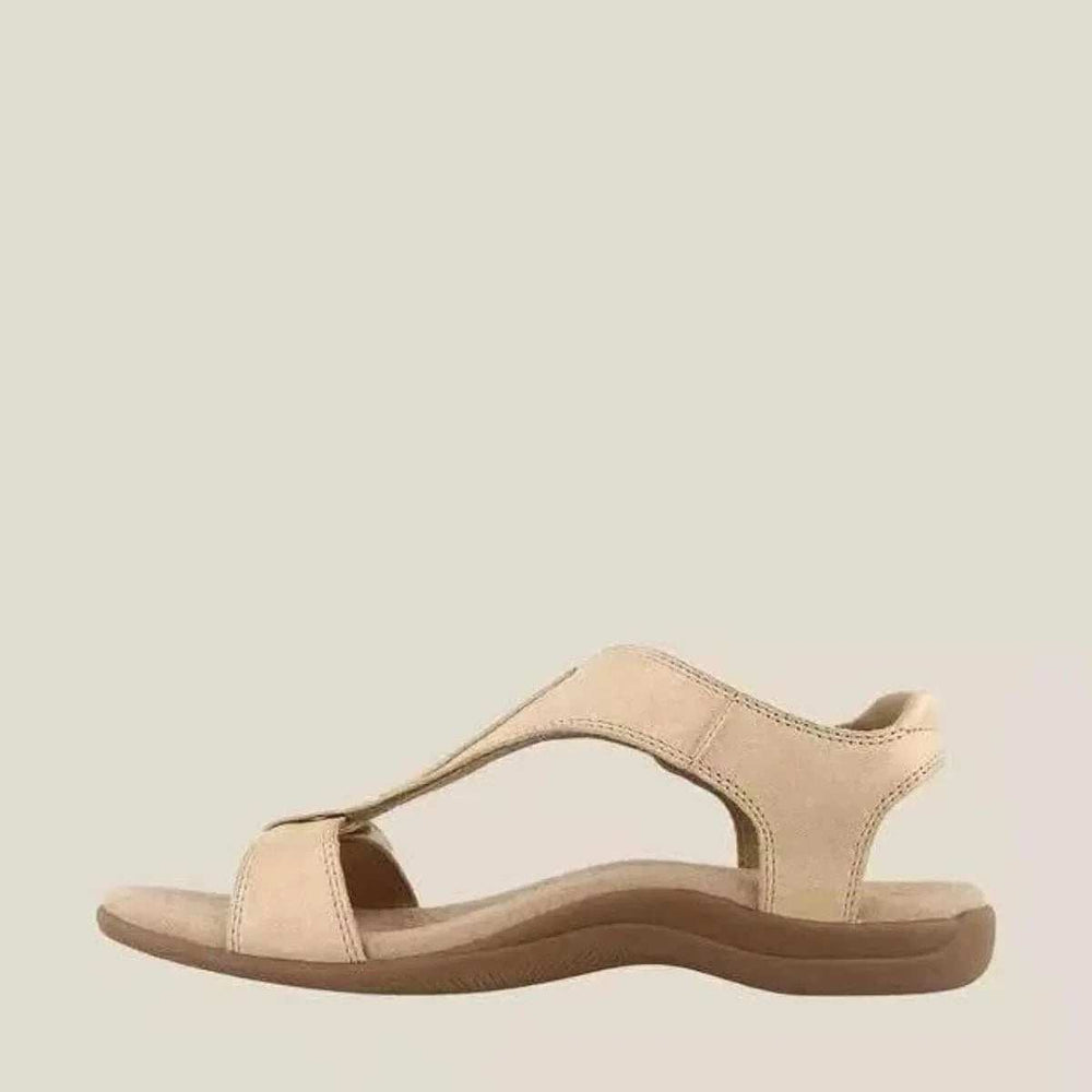 Open Toe Flats Sandals - Trendsi - Flyclothing LLC