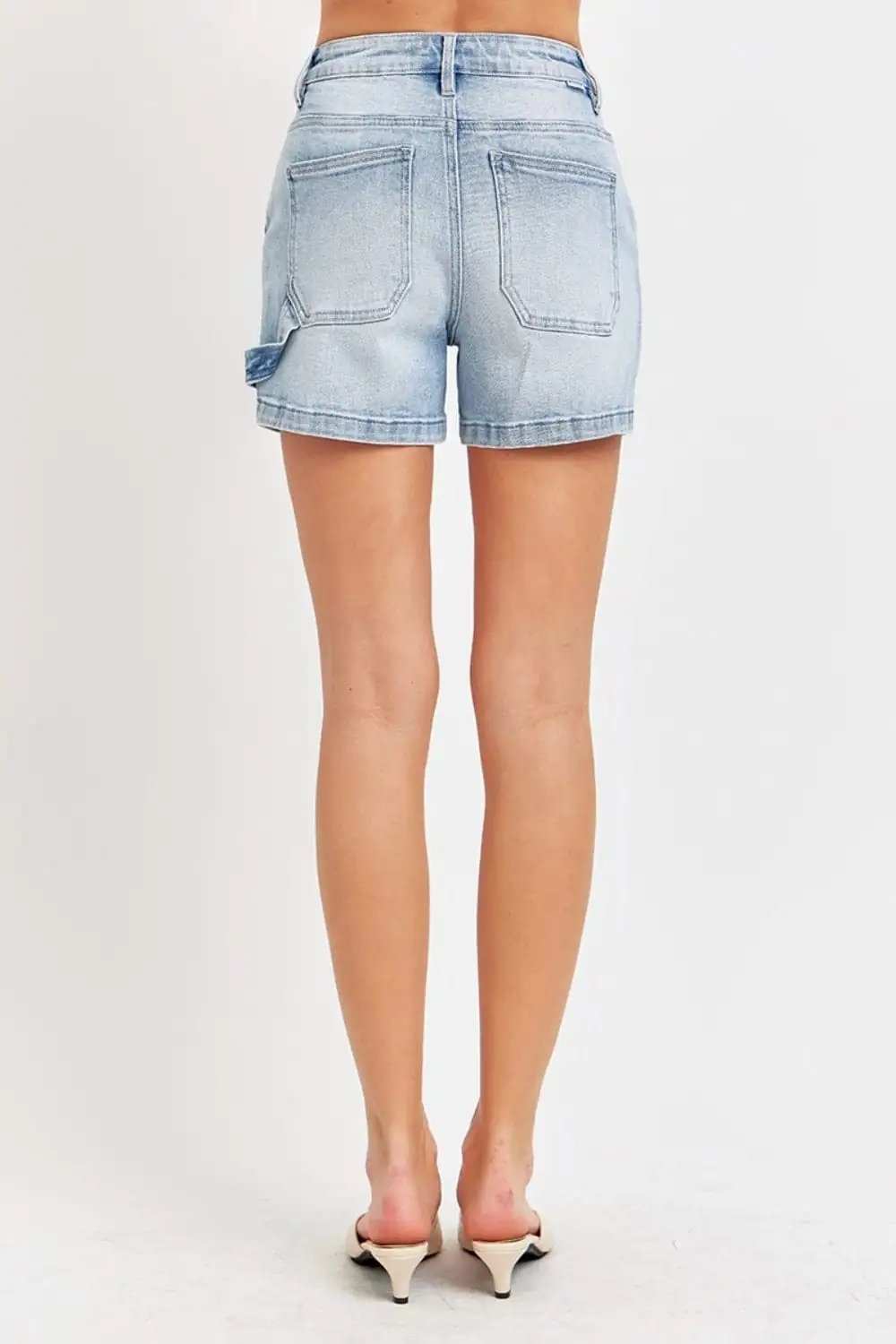 Risen Full Size High Rise Denim Shorts - Trendsi - Flyclothing LLC