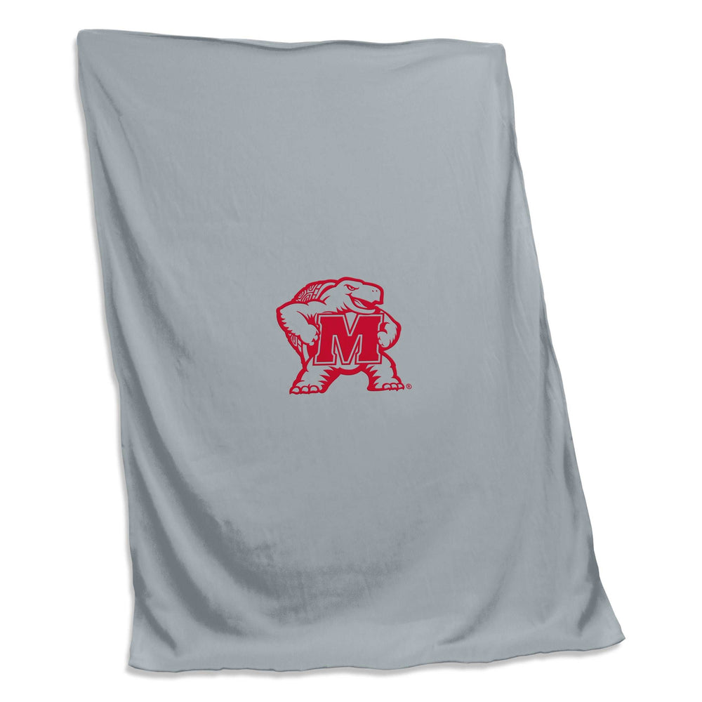 Maryland Gray Sweatshirt Blanket (Screened) - Logo Brands - Flyclothing LLC