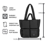 Maryland Puff Black Tote