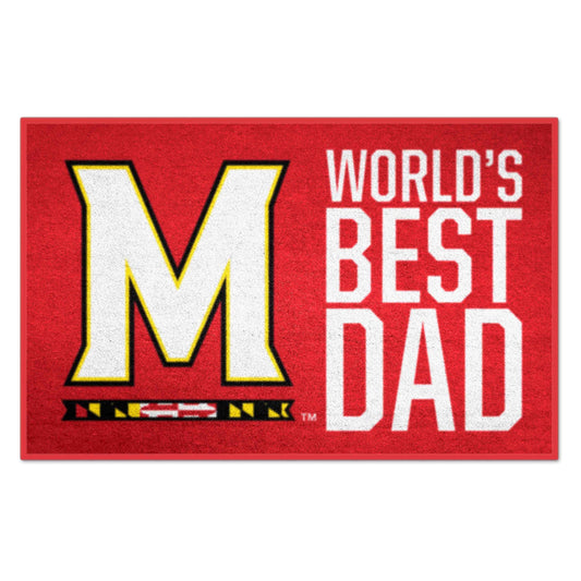 University of Maryland Starter Mat - World's Best Dad - Logo Brands - Flyclothing LLC