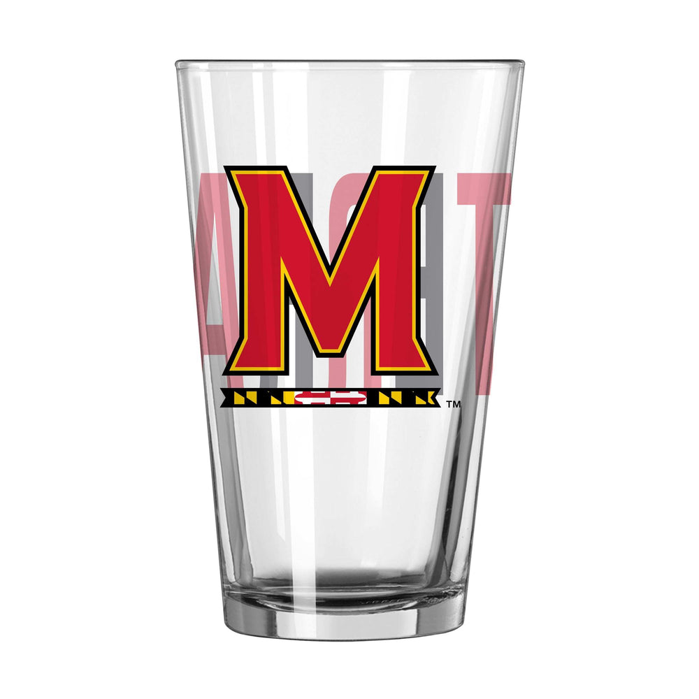 Maryland 16oz Overtime Pint Glass - Logo Brands - Flyclothing LLC