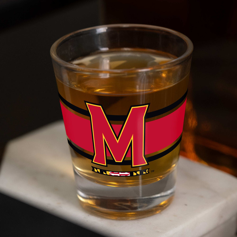 Maryland 2oz Stripe Shot Glass - Logo Brands - Flyclothing LLC