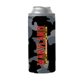 Maryland Black Camo 12oz Slim Can Coolie - Logo Brands - Flyclothing LLC