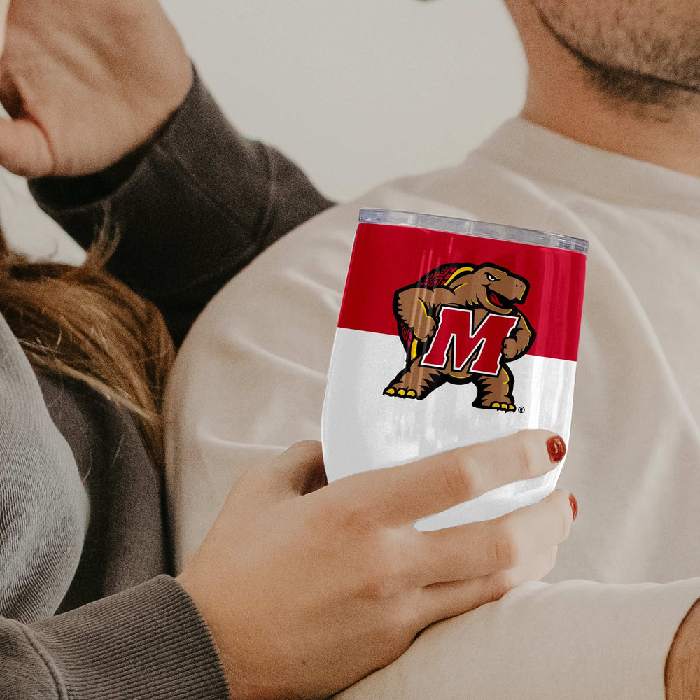 Maryland 16oz Colorblock Stainless Curved Beverage - Logo Brands - Flyclothing LLC