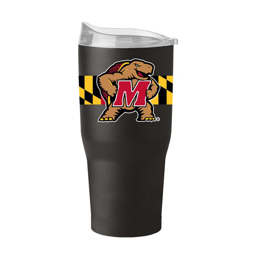 Maryland Flag 30oz Powder Coat Tumbler - Logo Brands - Flyclothing LLC