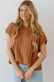Round Neck Cap Sleeve Sweater Vest - Trendsi - Flyclothing LLC