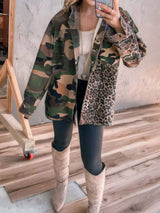 Camouflage Leopard Print Mixed Pattern Oversized Jacket - Trendsi - Flyclothing LLC
