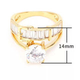 18K Gold-Plated Zircon Ring - Trendsi - Flyclothing LLC
