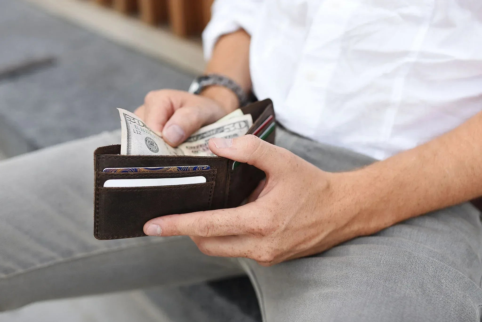 Step Up Wallet - Kiko Leather - Flyclothing LLC