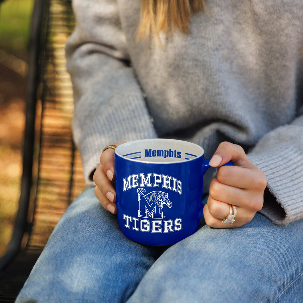 Memphis 15oz Stripe Mug - Logo Brands - Flyclothing LLC