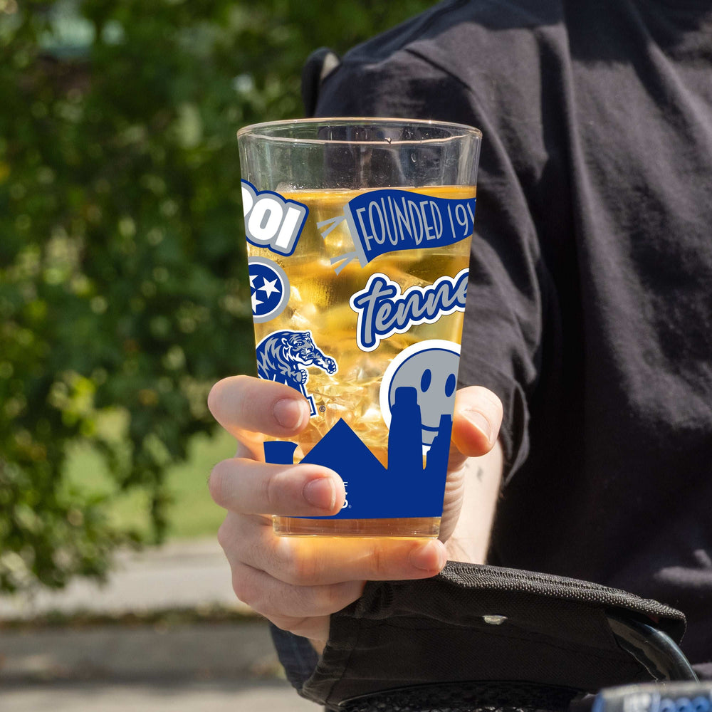 Memphis 16oz Native Pint Glass - Logo Brands - Flyclothing LLC