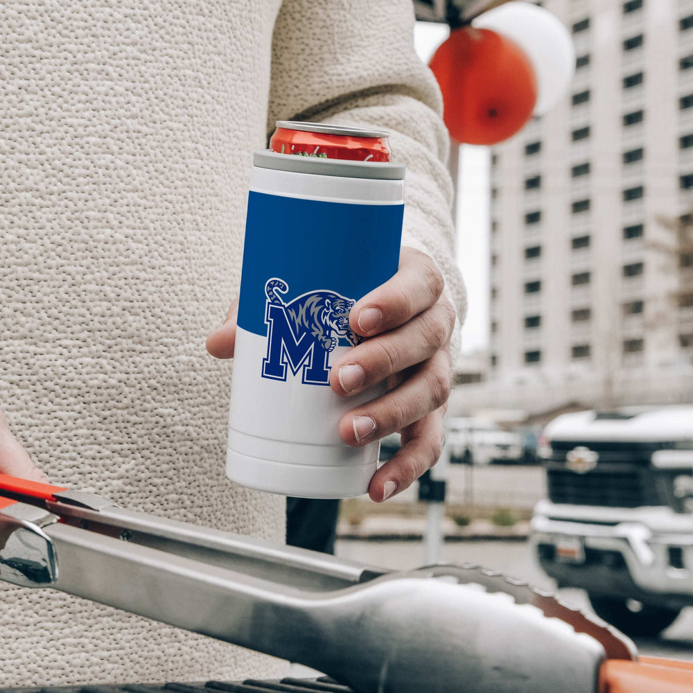 Memphis 12oz Colorblock Slim Can Coolie - Logo Brands - Flyclothing LLC