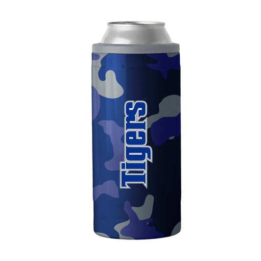 Memphis Camo Swagger 12oz Slim Can Coolie - Logo Brands - Flyclothing LLC