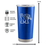 Memphis 20oz Gameday Stainless Steel Tumbler - Logo Brands - Flyclothing LLC
